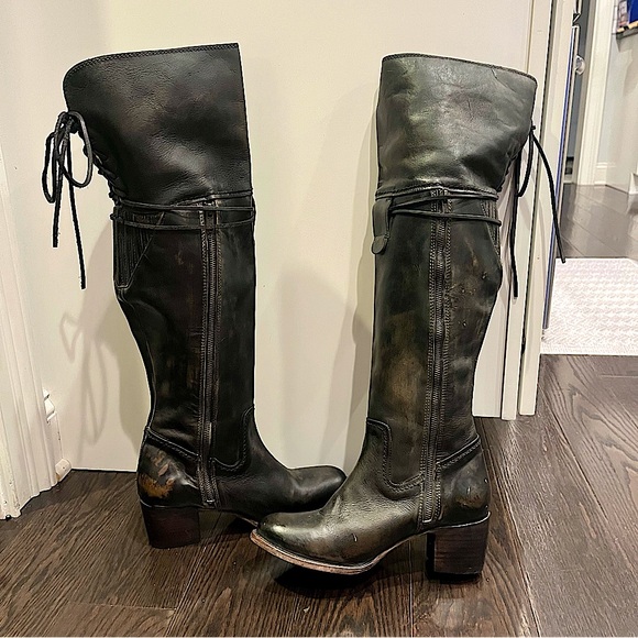 Freebird by Steven Carolina Over the Knee Leather Boots - Picture 12 of 16